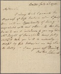 Letter to George Cabot, Beverly [Mass.]