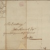 Letter to John Hancock, Governor of Massachusetts