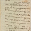 Letter to Dr. [William?] Smith, [Provost of the college of Philadelphia?]