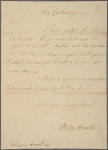 Letter to Welcome Arnold [Providence, R. I.]