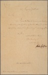 Letter to [Samuel Huntington]