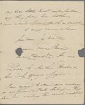 Autograph letter signed to Augusta White, 9 April 1817