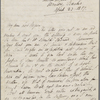 Autograph letter signed to Lord Byron, 23 April 1817