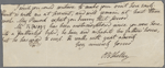 Letter (fragment; transcript) to Thomas Jefferson Hogg, 8 May 1817
