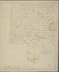 Letter to Col. Jeremiah Wadsworth, Hartford, Conn.