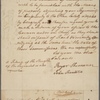 Letter to Colonel Webb, or the commanding officer of his regiment at Providence