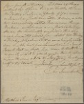 Letter to Matthew Irwin, Deputy Commissary, Philadelphia