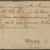 Letter to Matthew Irwin, Deputy Commissary, Philadelphia