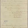 Letter to John Hancock and the Committee of Correspondence of Massachusetts