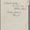 Autograph letter signed to R.W. Hayward, 19 May 1817