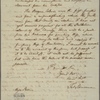 Letter to Major [John?] Stevens