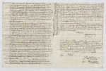 Marriage Contract of John Baptiste & Laura Francoise le Mesle