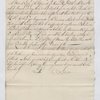 Letter from John Harvey re: Estate of Madame Regis