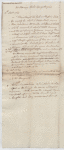Letter from John Harvey to George Amyand re: Acknowledgment of purchase of estate