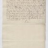 Copy of Letter to John Harvey