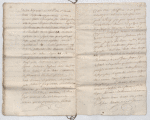 Procés verbaux des operations de Latty arpenteur, pour L’Etabliss emente des bornes entre la veuve Jacques et les voisins, quartier de la plaine des Santeurs de l’Isle de la Grenade