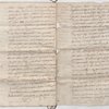 Procés verbaux des operations de Latty arpenteur, pour L’Etabliss emente des bornes entre la veuve Jacques et les voisins, quartier de la plaine des Santeurs de l’Isle de la Grenade