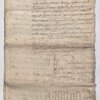 Procés verbaux des operations de Latty arpenteur, pour L’Etabliss emente des bornes entre la veuve Jacques et les voisins, quartier de la plaine des Santeurs de l’Isle de la Grenade