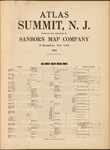 Atlas Summit, N.J. surveyed and published by Sanborn map company. 11 Broadway, New York. 1922