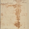 Letter to Jasper Yeates, Lancaster