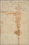 Letter to Jasper Yeates, Lancaster