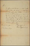 Letter to J[ames?] Nicholson [New York?]