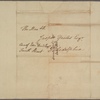 Letter to Jasper Yeates, care of Edward Burd, Fourth St., Philadelphia