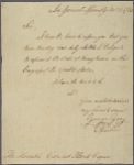 Letter to Edward Hand, Lancaster