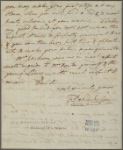 Letter to [Jonathan Dayton, Elizabethtown, N. J.]