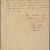 Letter to Major-General Benjamin Lincoln