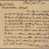 Letter to Francis and William Rossington