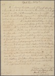 Letter to Brigadier-General Edward Hand, Pittsburgh