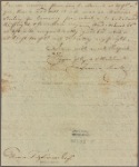 Letter to Thomas Fitzsimons [Philadelphia]