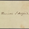 Letter to his daughter Henrietta I. Bedford