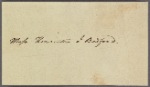 Letter to his daughter Henrietta I. Bedford