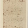 Letter to General [Washington?]