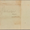 Letter to Colonel Thomas Duffs, Newport, New Castle Co