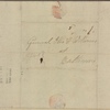 Letter to General Otho H. Williams, Baltimore, Md.