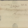 Letter to William Tilghman, Philadelphia