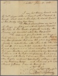 Letter to Thomas Sim Lee, Governor of Maryland