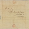 Letter to Thomas Sim Lee, Governor of Maryland