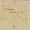 Letter to Thomas Sim Lee, Governor of Maryland