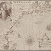 [Early map of the Massachusetts Bay region. Inset:] The portraictuer of Captayne Iohn Smith, admirall of New England.