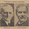 Principals in Britain's gold move. Philip Snowden.  J. Ramsay MacDonald.