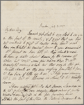 Autograph letter signed to T.J. Hogg, 6 July 1817