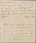 Autograph letter signed to Mary Shelley, 1-3 August 1817