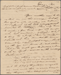 	Autograph letter signed to Augusta White, 4 September 1817