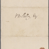 Autograph letter signed to Percy Bysshe Shelley, 24 September 1817