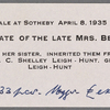 Autograph letter signed to Percy Bysshe Shelley, 16 or 23 October[?], 1817