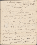 Autograph letter signed to Augusta White, 25 October 1817	